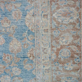 9’2 x 12’4 Classic Antique Rug Blue, Mocha, Cream & Pink Carpet SB '4284