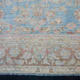 9’2 x 12’4 Classic Antique Rug Blue, Mocha, Cream & Pink Carpet SB '4284