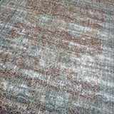 10’ x 13’6 Classic Antique Rug Turquoise Blue, Wine, & Moss Green  SB '4476