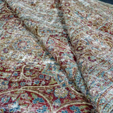 10’ x 13’6 Classic Antique Rug Turquoise Blue, Wine, & Moss Green  SB '4476