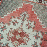 4’1 x 8’ Oushak Rug Soft Bronze, Brown and Cream Vintage Carpet