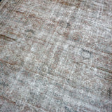 10’ x 13’7 Classic Vintage Rug Muted Black, Rust, Gray + Slate SB '4479