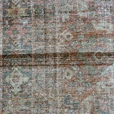 10’ x 13’7 Classic Vintage Rug Muted Black, Rust, Gray + Slate SB '4479