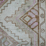 2’5 x 10’ Classic Vintage Runner Muted Pink, Beige and Green*