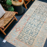 3’4 x 7’4 Classic Antique Rug Muted Red, Blue + Beige SB '4615