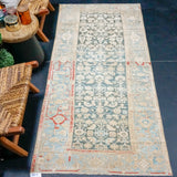 3’4 x 7’4 Classic Antique Rug Muted Red, Blue + Beige SB '4615