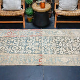 3’4 x 7’4 Classic Antique Rug Muted Red, Blue + Beige SB '4615