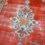 11’ x 14’ Classic Antique Rug Muted Red, Green + Blue SB