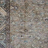 3’9 x 10’6 Classic Vintage Runner Muted Camel Beige & Brown SB '4484