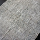 3’7 x 6’7 Vintage Oushak Rug Gray Overdyed Carpet