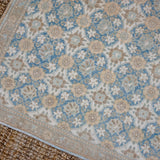 3’6 x 5’1 Classic Vintage Carpet Muted Denim Blue, Beige + Cream SB