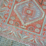 3’2 x 6’2 Vintage Turkish Milas Rug Muted Copper, Mauve + Beige SB ok '4327