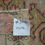 4’4 x 7’6 Vintage Turkish Oushak Carpet Pink, Olive and Blue '3222