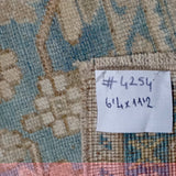 6’4 x 11’2 Classic Vintage Taspinar Muted Teal, Beige + Cream