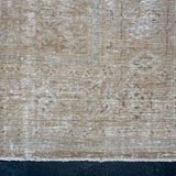 9’9 x 12’10 Classic Vintage Rug Muted Camel Brown & Gray SB '4689