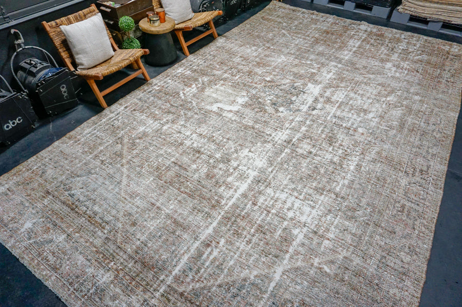 9’8 x 16’9 Classic Antique Rug Muted Black, Gray & Copper SB