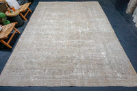 9'2 x 12'11 Classic Vintage Rug Muted Greige, Blue + Camel SB