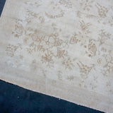 6’9 x 10’1 Vintage Oushak Rug Muted Beige & Brown SB '4406