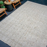 6’8 x 10’6 Vintage Oushak Rug Beige, Brown + Gray '4404