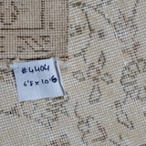6’8 x 10’6 Vintage Oushak Rug Beige, Brown + Gray '4404