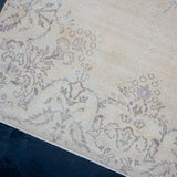 6’8 x 10’2 Vintage Oushak Rug Muted Beige, Powder Blue & Violet '4249