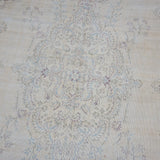 6’8 x 10’2 Vintage Oushak Rug Muted Beige, Powder Blue & Violet '4249