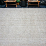 7’4 x 10’ Vintage Oushak Rug Muted Beige + Sage SB '4267