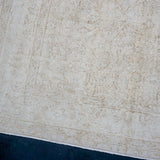 7’4 x 10’ Vintage Oushak Rug Muted Beige + Sage SB '4267