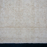 7’4 x 10’ Vintage Oushak Rug Muted Beige + Sage SB '4267