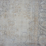 8’6 x 12’8 Vintage Oushak Rug Muted Beige & Purple Gray SB '4409