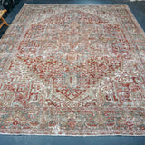 9’8 x 12’9 Classic Vintage Carpet Wine, Blue & Green SB '4668