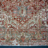 9’8 x 12’9 Classic Vintage Carpet Wine, Blue & Green SB '4668
