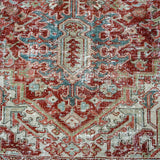 9’8 x 12’9 Classic Vintage Carpet Wine, Blue & Green SB '4668