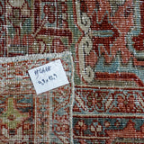 9’8 x 12’9 Classic Vintage Carpet Wine, Blue & Green SB '4668