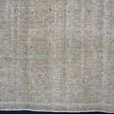 6’8 x 10’5 Classic Vintage Carpet Greige & Turquoise