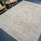 9’1 x 11’8 Classic Vintage Carpet Greige & Sea Foam '4712