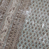 9’3 x 13’ Classic Vintage Carpet Sage + Sea Green, Brown & Beige SB