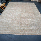9’6 x 13’1 Classic Vintage Carpet Gray, Camel, Wine + Denim Blue SB '4711