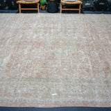9’6 x 13’1 Classic Vintage Carpet Gray, Camel, Wine + Denim Blue SB '4711