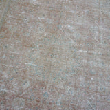 9’6 x 13’1 Classic Vintage Carpet Gray, Camel, Wine + Denim Blue SB '4711
