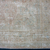 9’6 x 13’1 Classic Vintage Carpet Gray, Camel, Wine + Denim Blue SB '4711