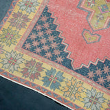 5 x 10 Vintage Oushak 4361