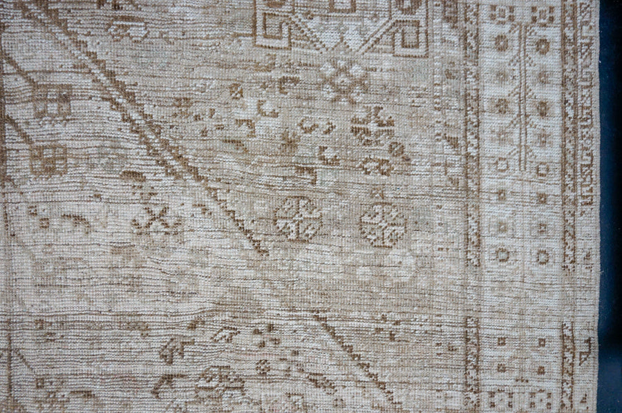 7’ x 9’10 Classic Antique Rug Muted Beige + Brown