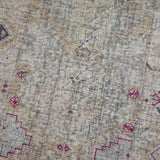 2’5 x 9’7 Classic Antique Runner Dark Camel, Taupe + Wine '4656