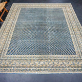8’ x 10’1 Classic Vintage Carpet Muted Midnight Blue, Beige & Camel SB '4715
