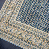 8’ x 10’1 Classic Vintage Carpet Muted Midnight Blue, Beige & Camel SB '4715