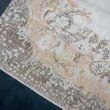 6’3 x 10’3 Vintage Oushak Rug Bone, Caramel & Brown SB '4207