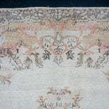 6’3 x 10’3 Vintage Oushak Rug Bone, Caramel & Brown SB '4207