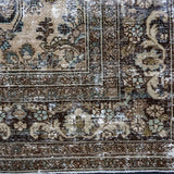 8’6 x 12’ Classic Antique Carpet Muted Espresso, Bronze & Sea Blue SB