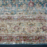 9’7 x 12’3 Classic Antique Carpet Muted Turquoise, Bone Gray & Violet SB '4726
